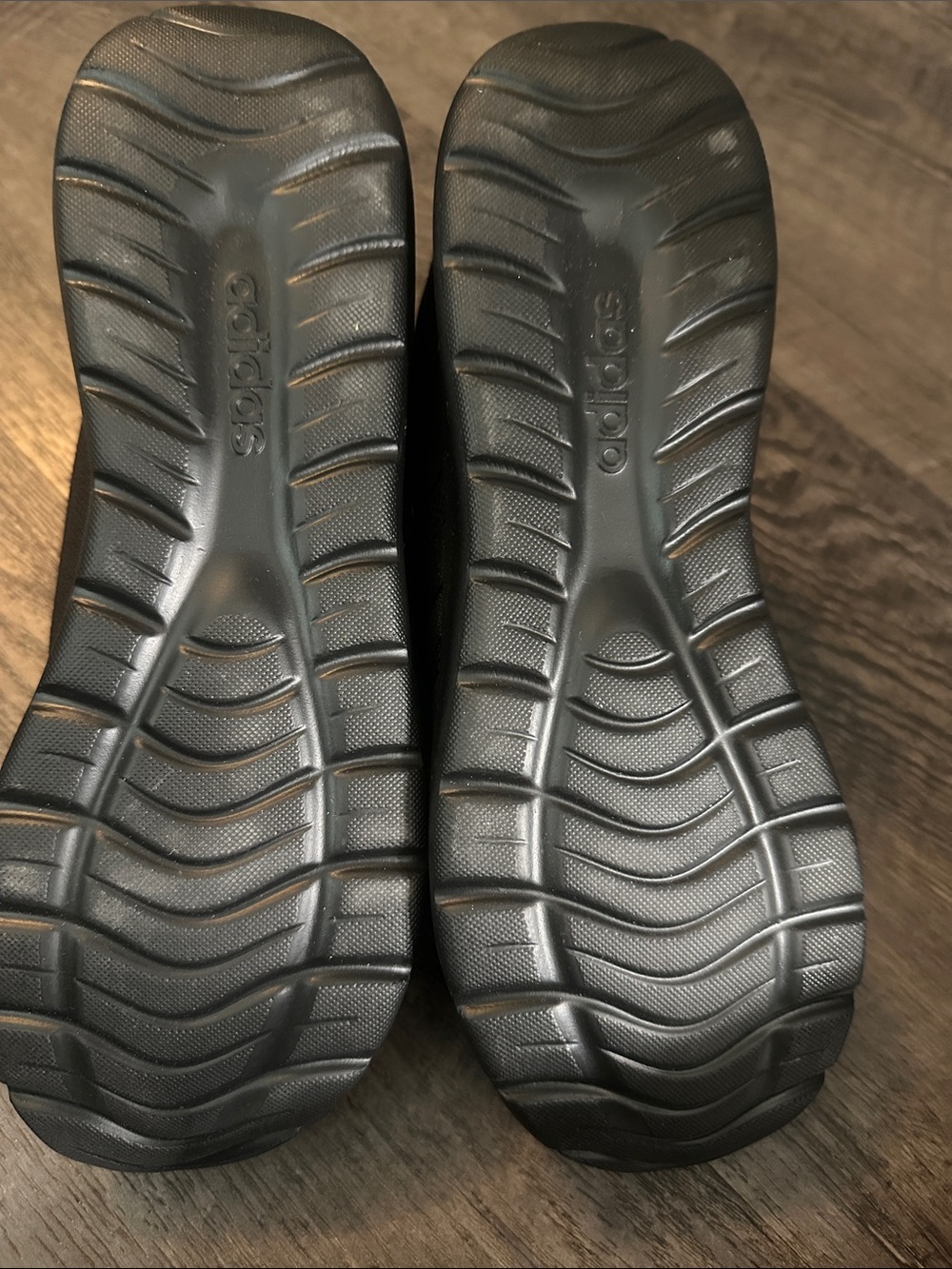 adidas Women's Black Lightweight Knit Sneakers - Picture 6 of 6